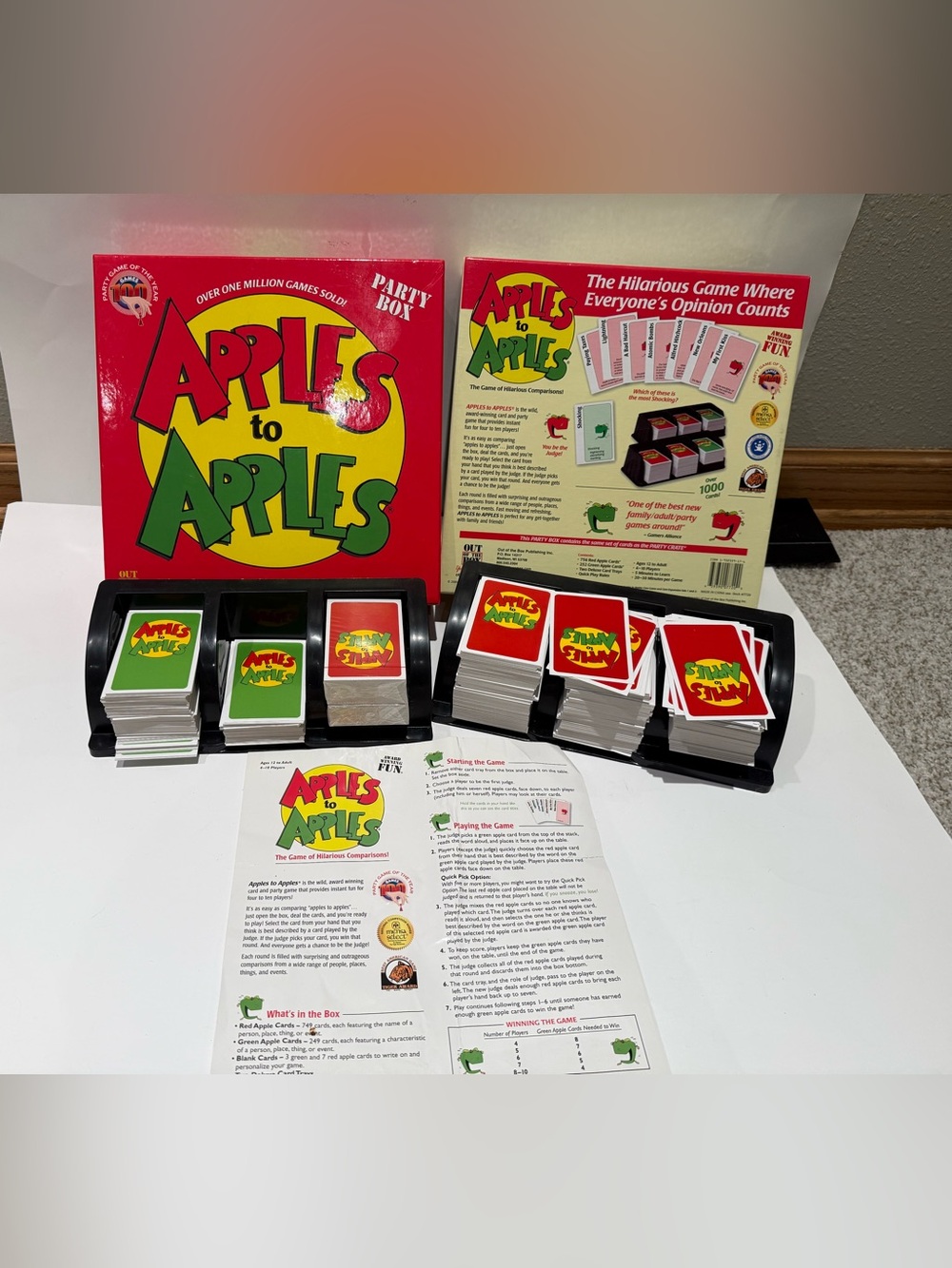 Apples to Apples Party Box Board Game Out of the Box Cards